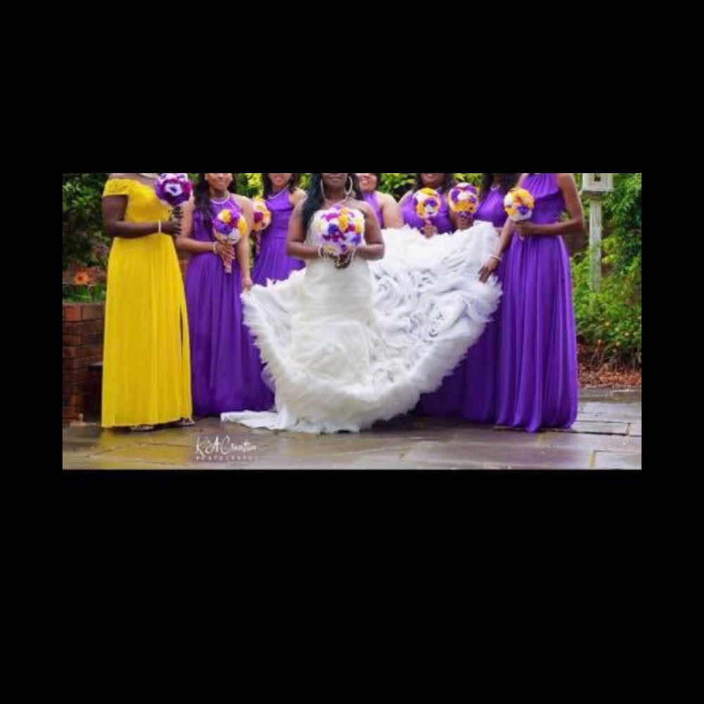 Purple brides maid dress